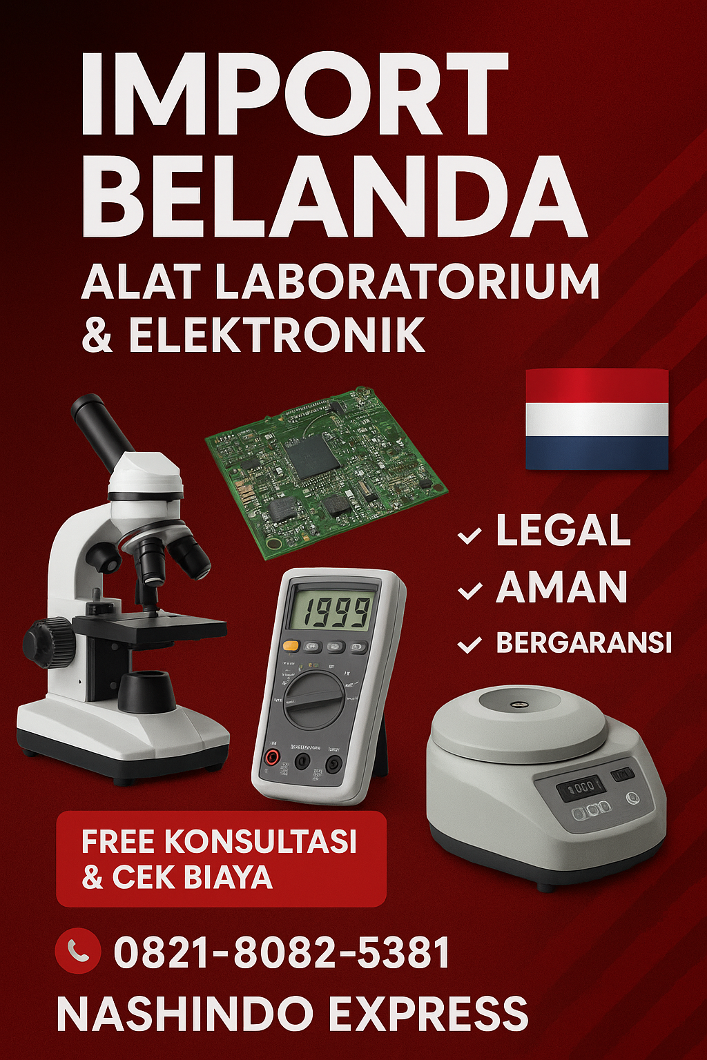 Jasa Import Belanda – Alat Laboratorium & Elektronik - Nashindo Express