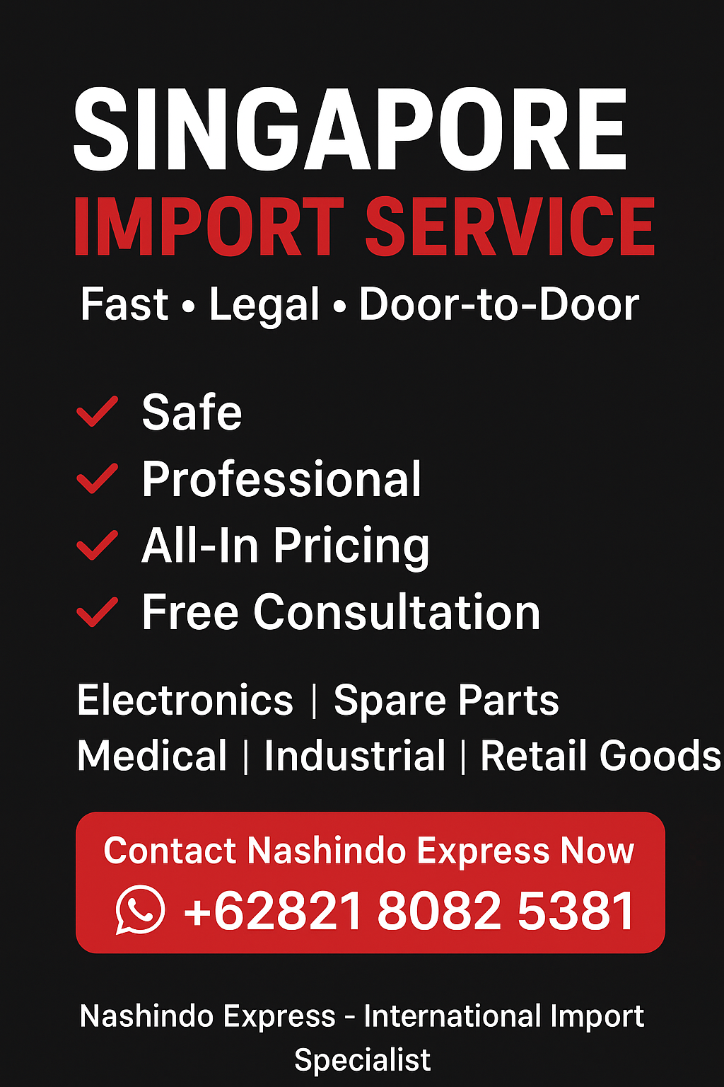 Jasa Import Singapore Door to Door – All In & Bergaransi
