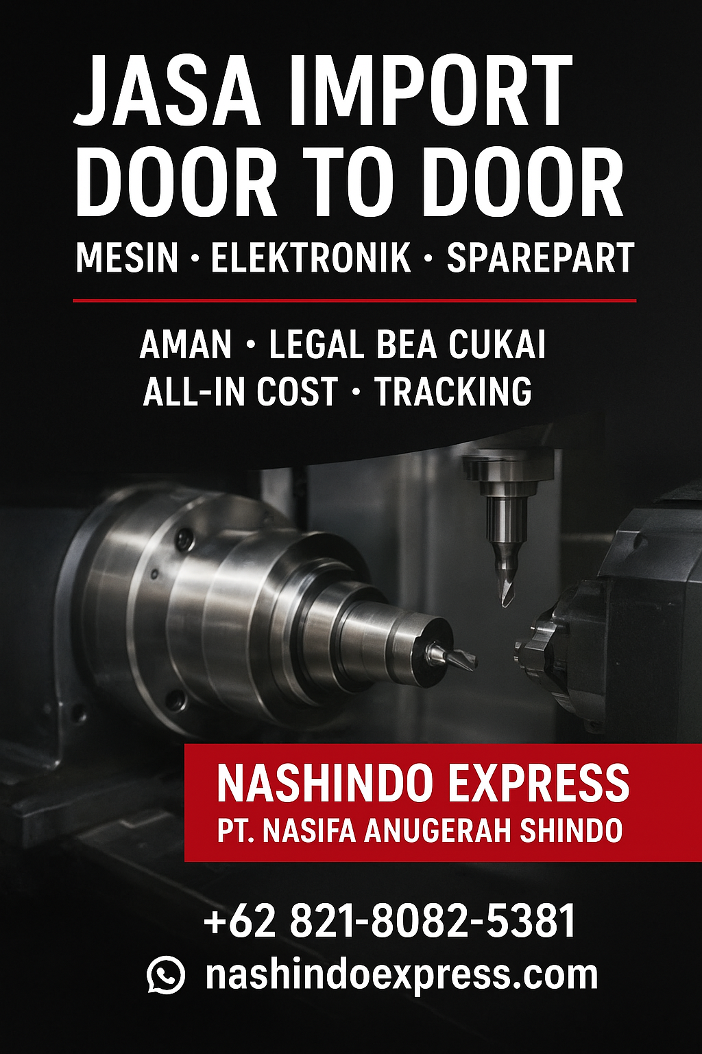 Jasa Import Door to Door Jepang ke Indonesia | Mesin, Elektronik & Sparepart