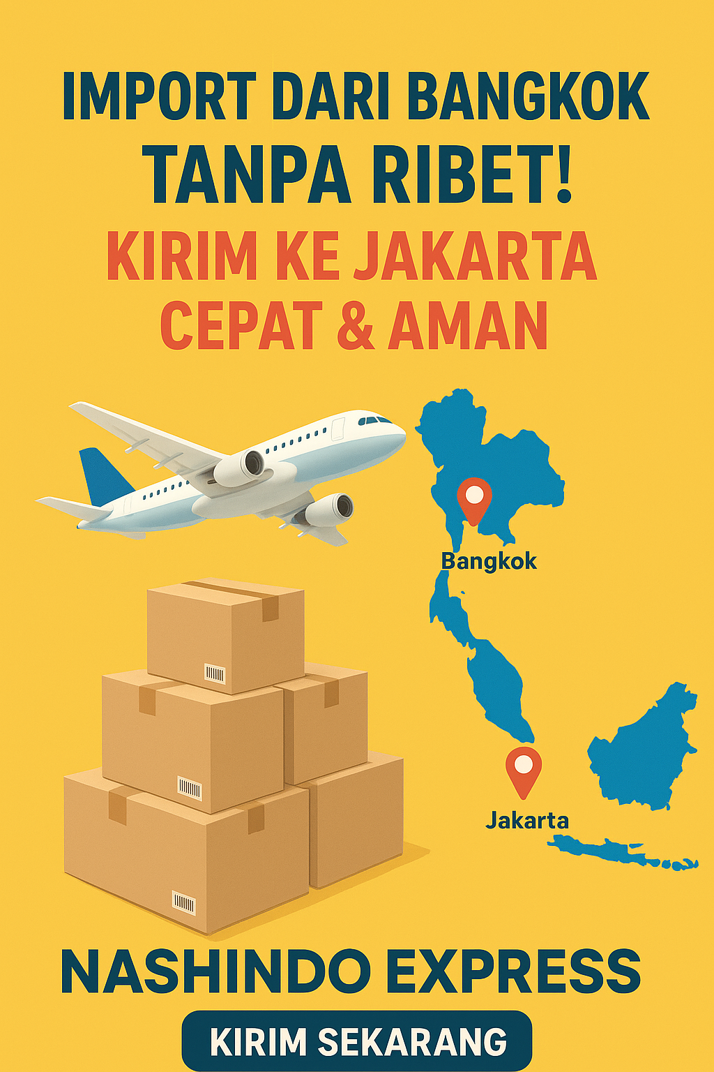 Import dari Bangkok Tanpa Ribet! Kirim ke Jakarta Cepat & Aman