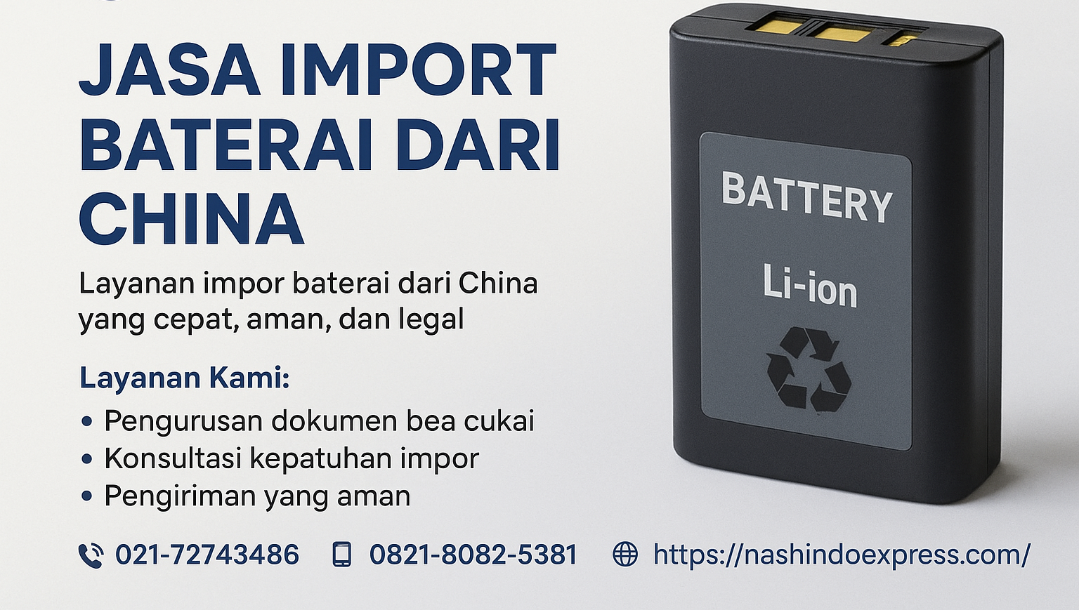 Jasa Import Baterai dari China | Cepat, Aman, dan Legal – Nashindo Express