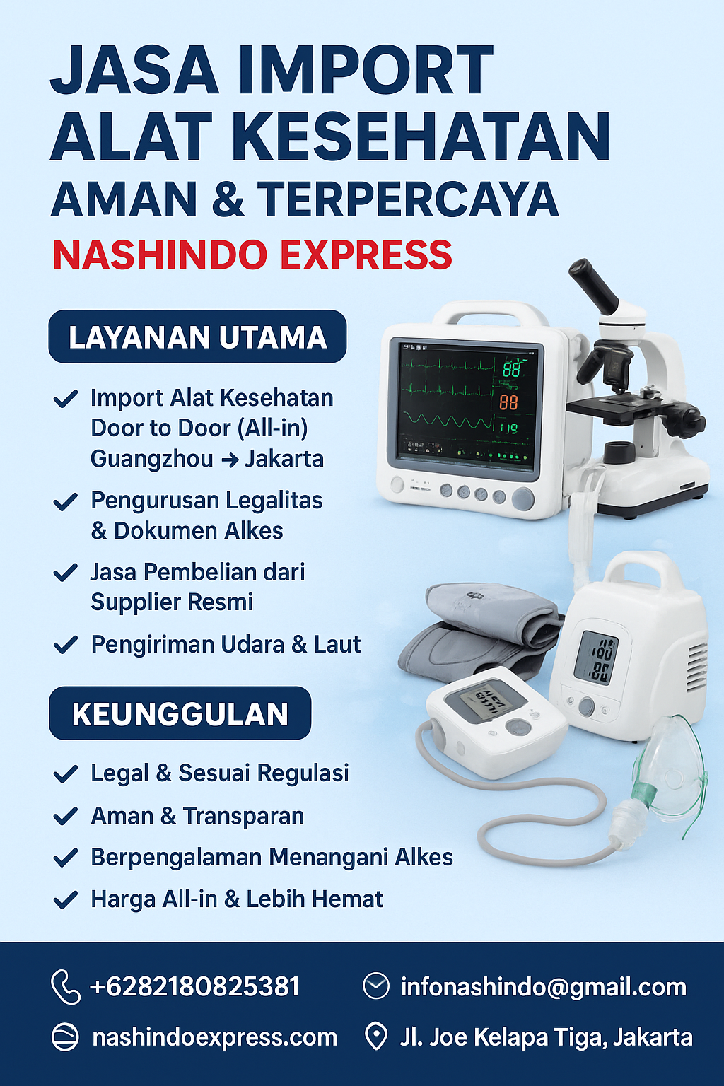 Jasa Import Alat Kesehatan Aman & Terpercaya – Nashindo Express