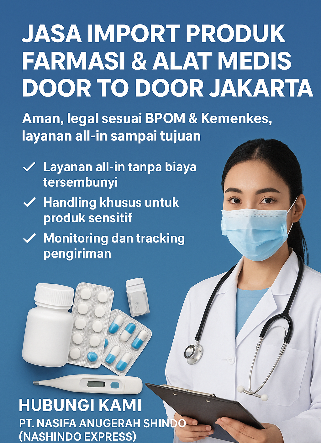 Jasa Import Produk Farmasi & Alat Medis Door to Door
