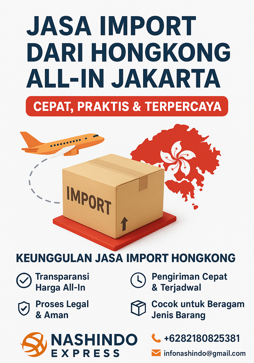 Jasa Import dari Hongkong All-In ke Jakarta
