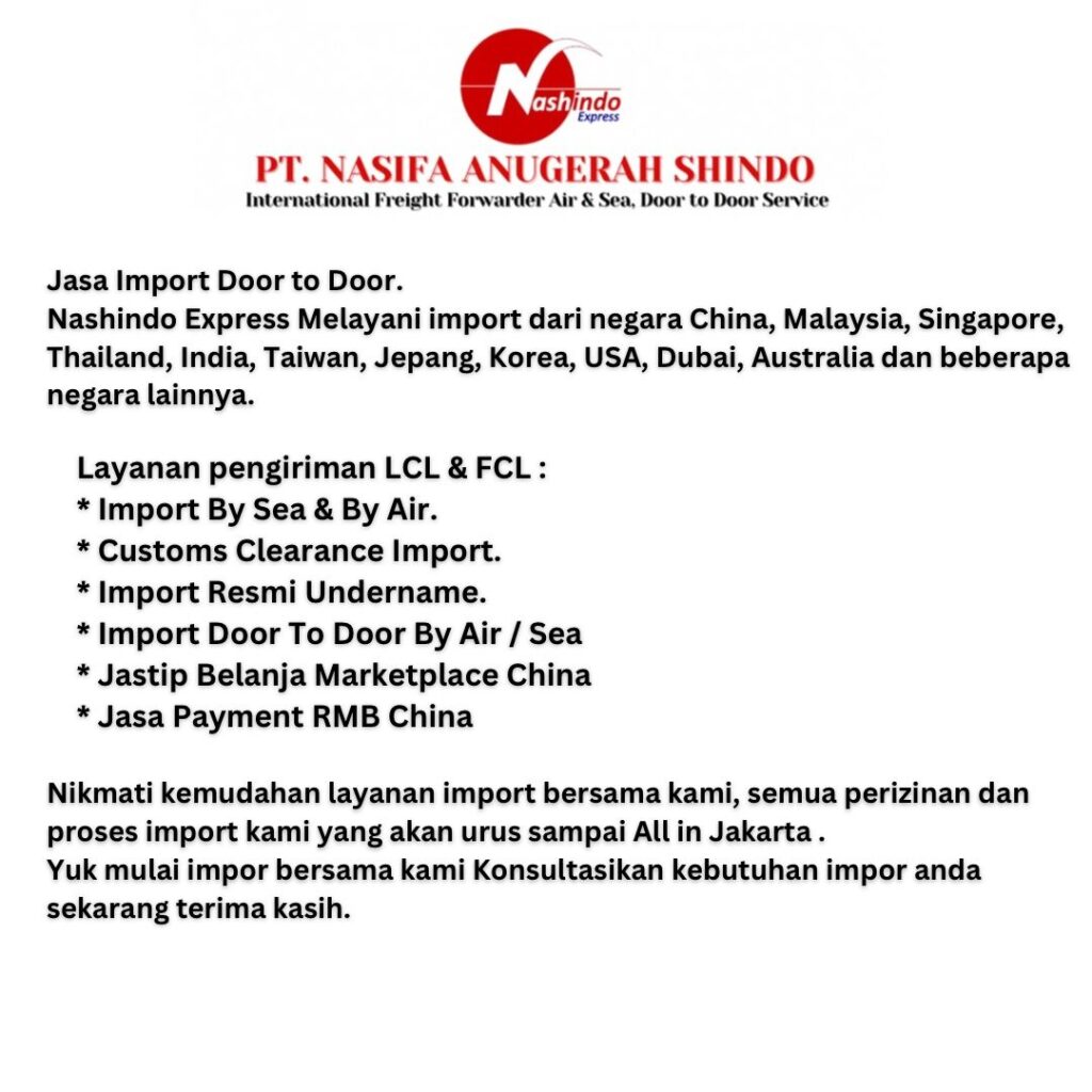 Jasa forwarder import valve door to door ke Indonesia terpercaya. Melayani import ball valve, gate valve, butterfly valve & valve industri lainnya. Proses legal, aman & cepat bersama Nashindo Express.