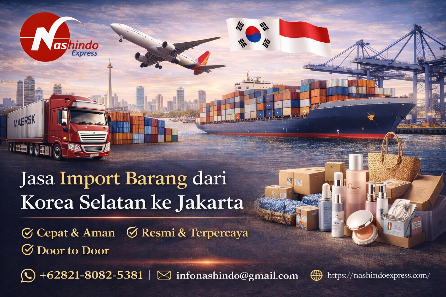 Forwarding Import Barang Korea Selatan ke Indonesia Terpercaya
