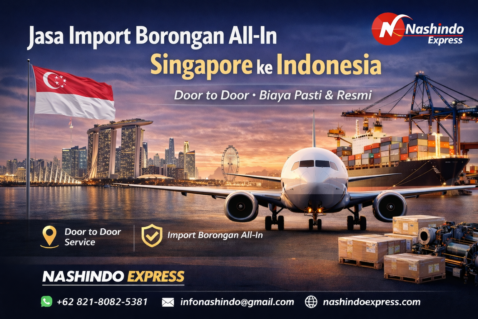 Jasa Import Door to Door Singapore ke Indonesia