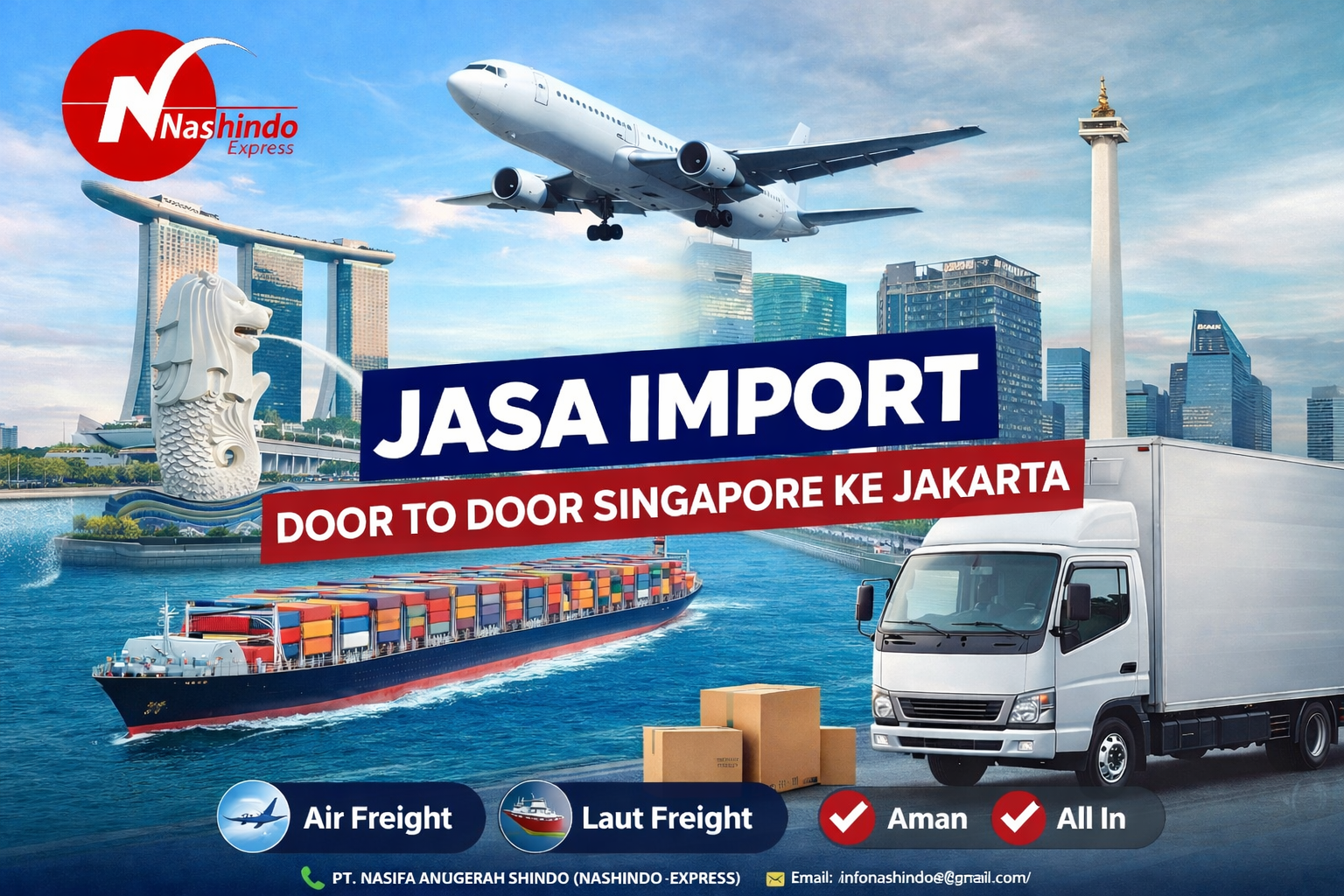 Jasa Import Door to Door Singapore ke Jakarta