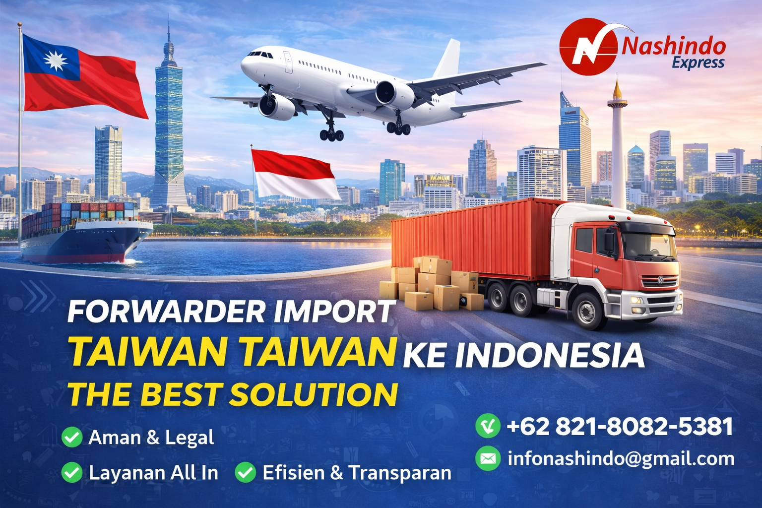 Forwarder Import Barang Taiwan ke Indonesia – The Best Solution