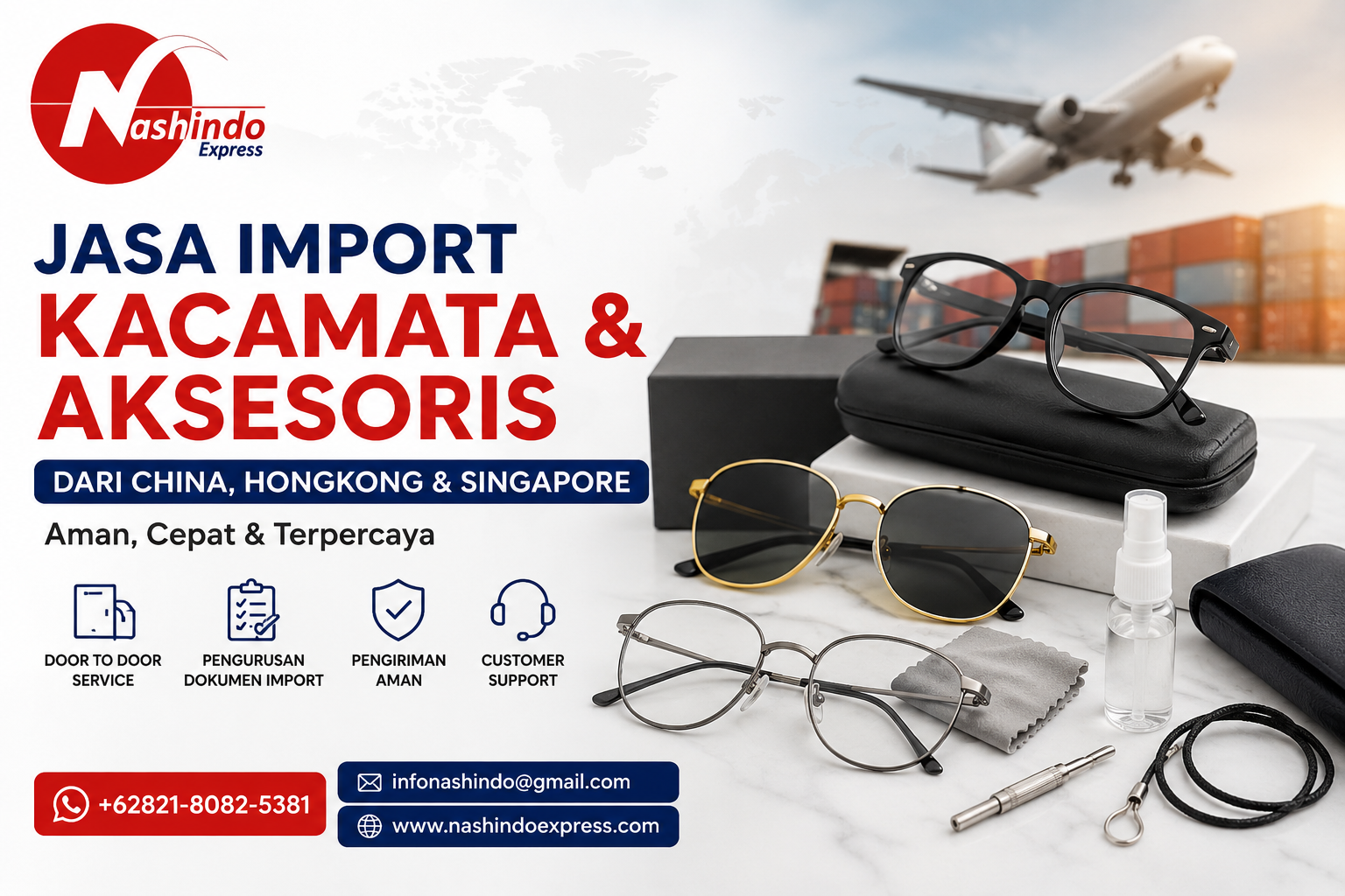 Layanan Jasa Import Kacamata & Aksesoris dari China, Hongkong & Singapore Layanan Jasa Import Kacamata & Aksesoris dari China, Hongkong & Singapore