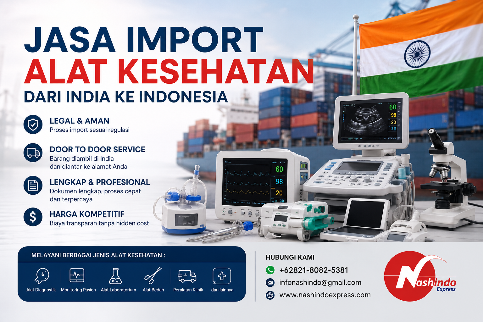 Langkah - Langkah Import Alat Kesehatan dari India ke Indonesia