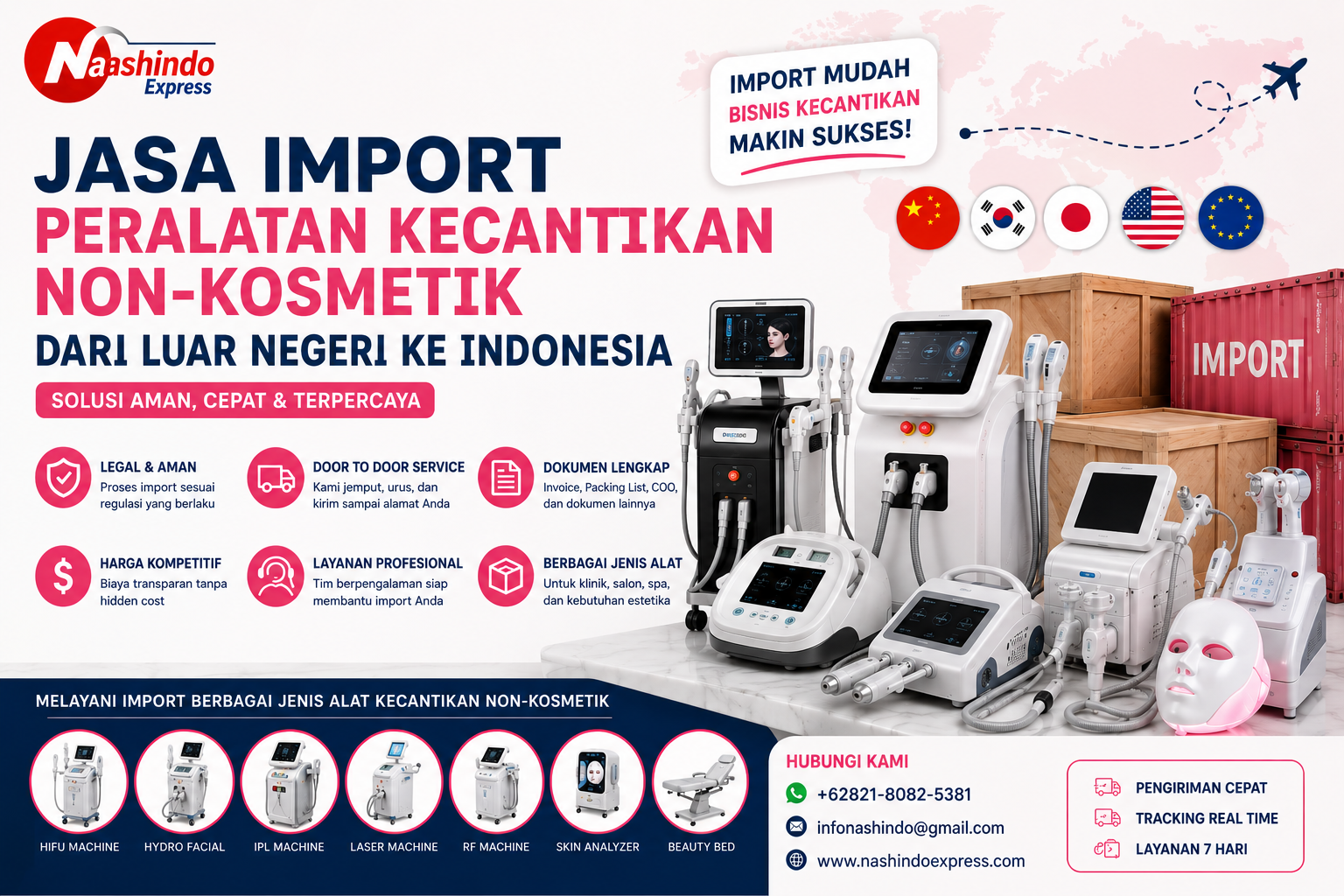 Cara Aman Import Peralatan Kecantikan Non-Kosmetik dari Luar Negeri