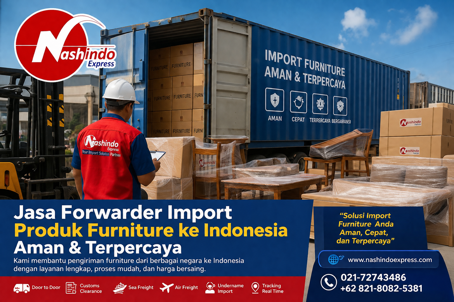 Jasa Forwarder Import Produk Furniture ke Indonesia Aman & Terpercaya Jasa Forwarder Import Produk Furniture ke Indonesia Aman & Terpercaya
