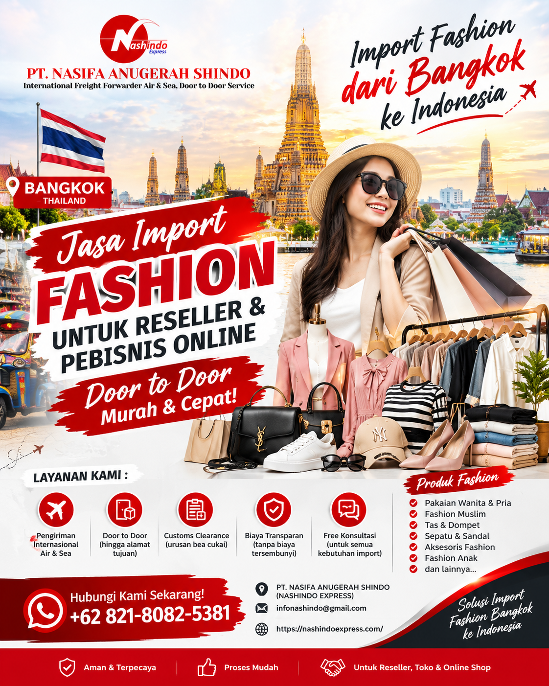Bangkok Fashion Import Express Poster Jasa Import Fashion Bangkok ke Indonesia